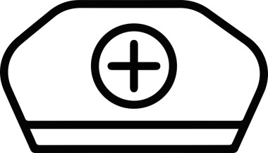 Şapka simgesi vektör çizimi