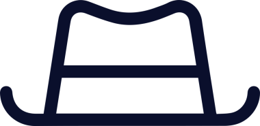 Şapka simgesi vektör çizimi