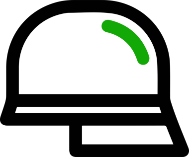 Şapka simgesi vektör çizimi