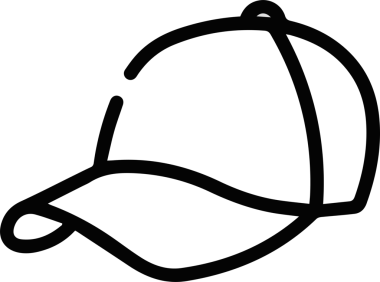 Şapka simgesi vektör çizimi