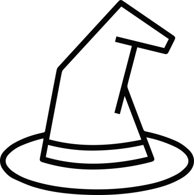 Şapka simgesi vektör çizimi