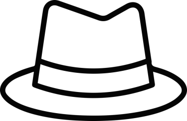 Şapka simgesi vektör çizimi