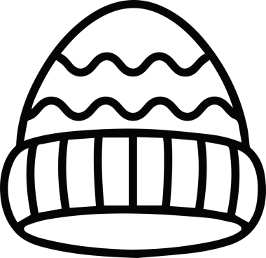 Şapka simgesi vektör çizimi
