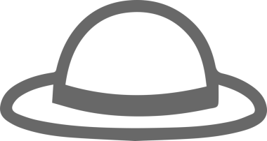Şapka simgesi vektör çizimi