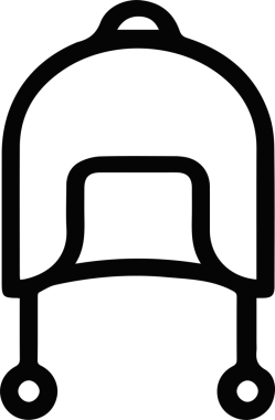 Şapka simgesi vektör çizimi