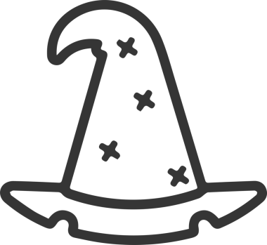 Şapka simgesi vektör çizimi