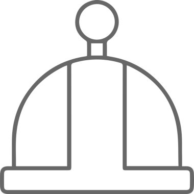 Şapka simgesi vektör çizimi