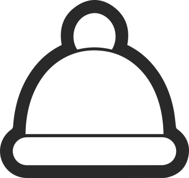 Şapka simgesi vektör çizimi