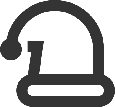 Şapka simgesi vektör çizimi