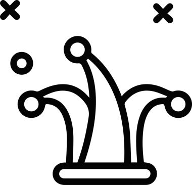 Şapka simgesi vektör çizimi