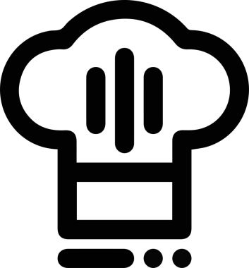 Şapka simgesi vektör çizimi