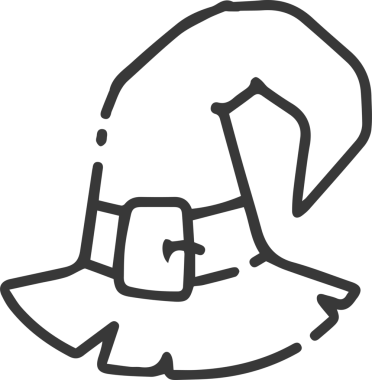 Şapka simgesi vektör çizimi