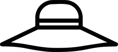 Şapka simgesi vektör çizimi