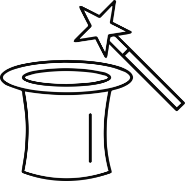 Şapka simgesi vektör çizimi