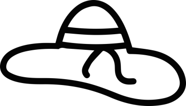 Şapka simgesi vektör çizimi