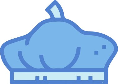 Şapka simgesi vektör çizimi