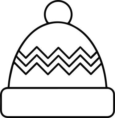 Şapka simgesi vektör çizimi