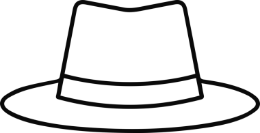 Şapka simgesi vektör çizimi