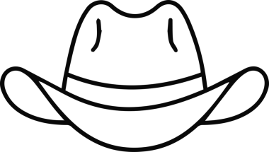 Şapka simgesi vektör çizimi