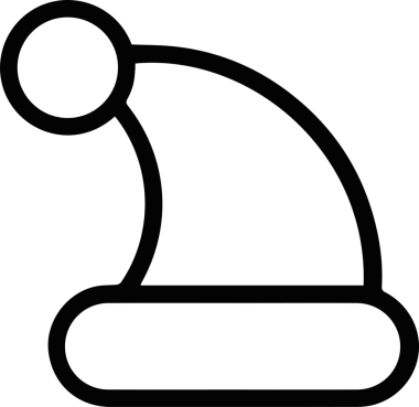 Şapka simgesi vektör çizimi