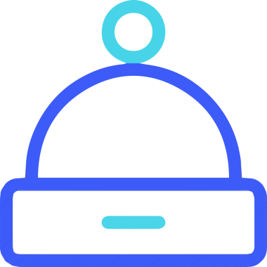 Şapka simgesi vektör çizimi