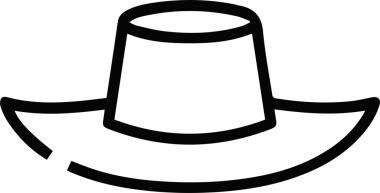 Şapka simgesi vektör çizimi