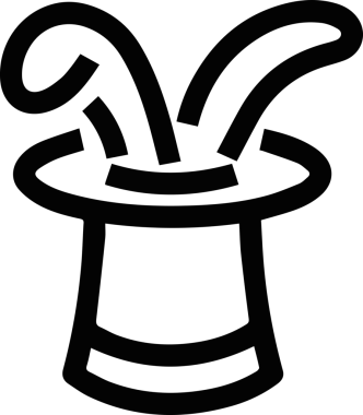 Şapka simgesi vektör çizimi