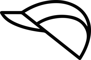 Şapka simgesi vektör çizimi