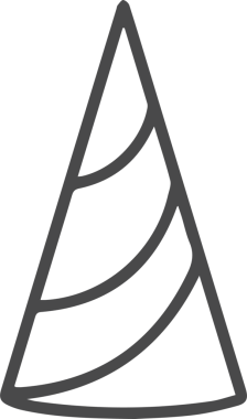 Şapka simgesi vektör çizimi