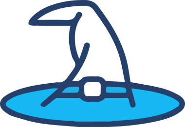 Şapka simgesi vektör çizimi