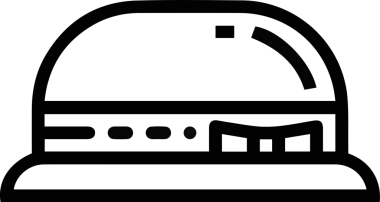 Şapka simgesi vektör çizimi