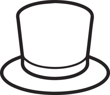 Şapka simgesi vektör çizimi