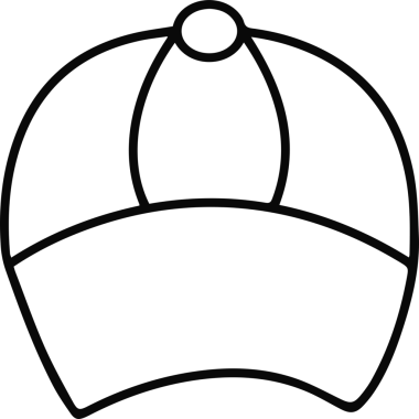 Şapka simgesi vektör çizimi