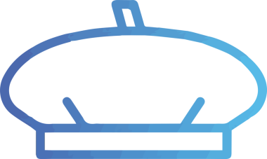 Şapka simgesi vektör çizimi