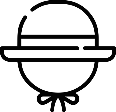 Şapka simgesi vektör çizimi