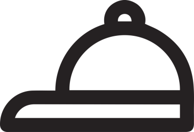 Şapka simgesi vektör çizimi