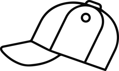 Şapka simgesi vektör çizimi