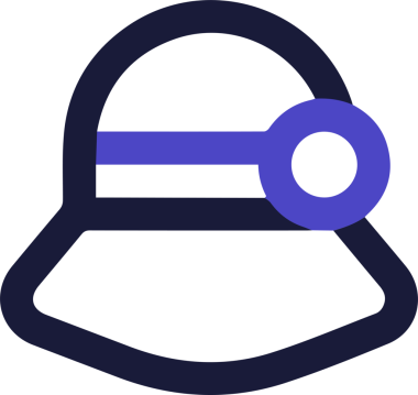 Şapka simgesi vektör çizimi