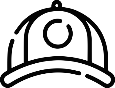 Şapka simgesi vektör çizimi