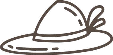 Şapka simgesi vektör çizimi