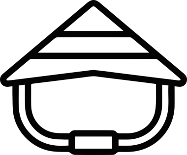 Şapka simgesi vektör çizimi