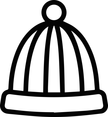 Şapka simgesi vektör çizimi