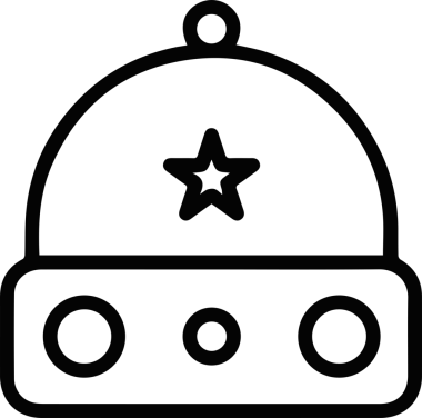 Şapka simgesi vektör çizimi