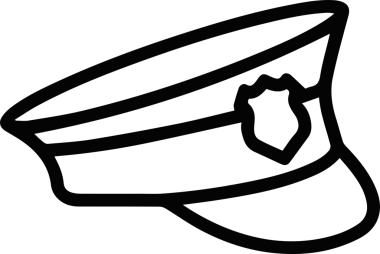 Şapka simgesi vektör çizimi