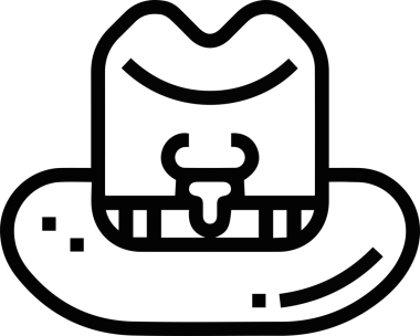 Şapka simgesi vektör çizimi