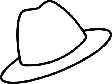 Şapka simgesi vektör çizimi