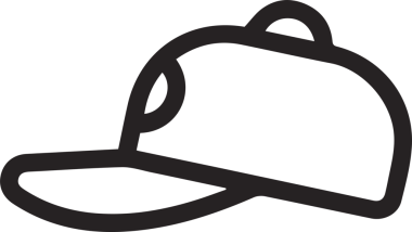 Şapka simgesi vektör çizimi