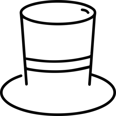 Şapka simgesi vektör çizimi