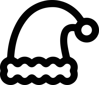 Şapka simgesi vektör çizimi