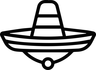 Şapka simgesi vektör çizimi